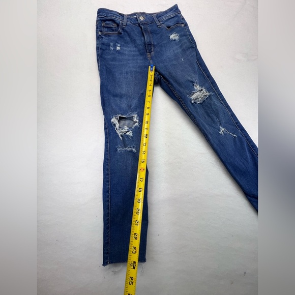 Old Navy Rockstar Extra High Rise Super Skinny Distressed Jeans Size 10 - Picture 9 of 9